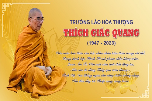 Thư cảm tạ tang lễ cố Trưởng lão Hoà thượng Thích Giác Quang (1947-2023)